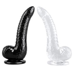 snake pattern jelly dildo