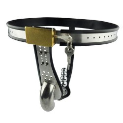 nutshell locking steel chastity belt for male