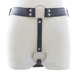 waist harness with cock ring and plug