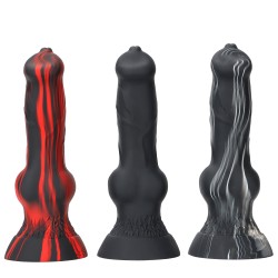 real lifelike silicone dildo double color