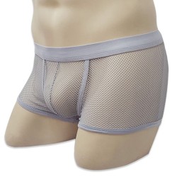 hot style transparent fishnet boxer shorts for men